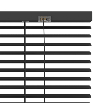 GAMMA aluminum jaloezie 25 mm zwart (kleurnr. 203) 100x250 cm (bxh)