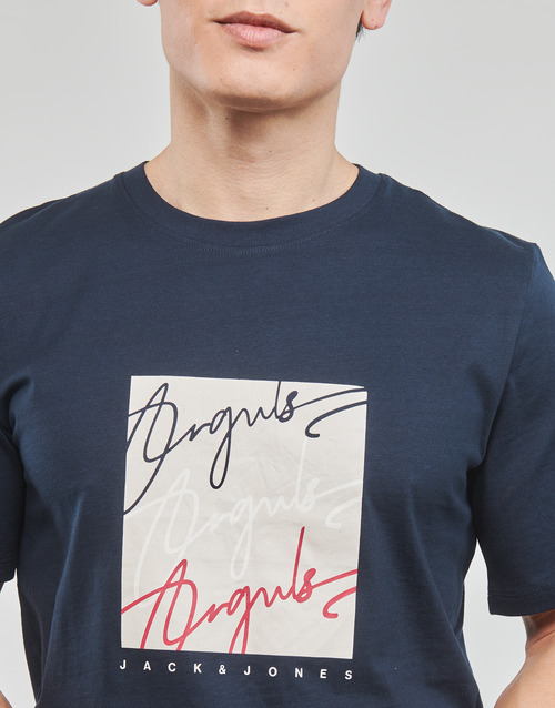 Jack & Jones - JORJOSHUA SS TEE CREW NECK - Marine