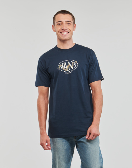 Vans - SNAKED CENTER LOGO SS TEE - Marine