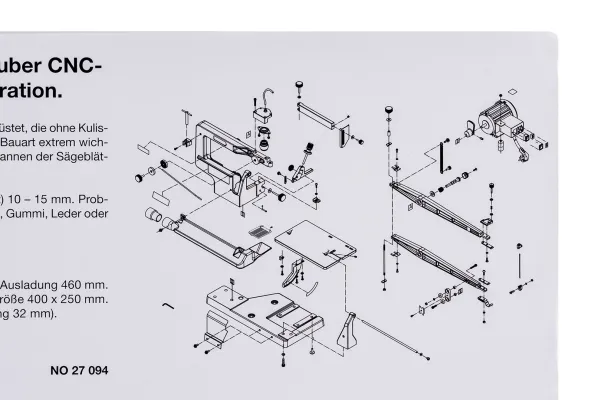 Proxxon 27 094, 220-240 V, 320 mm, 580 mm, 300 mm, 20 kg