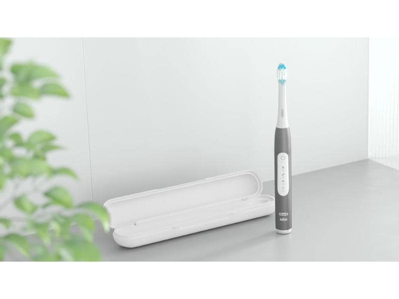 Oral-B Schallzahnbürste Pulsonic Slim Luxe 4500 Platin Elektrische Zahnbürste