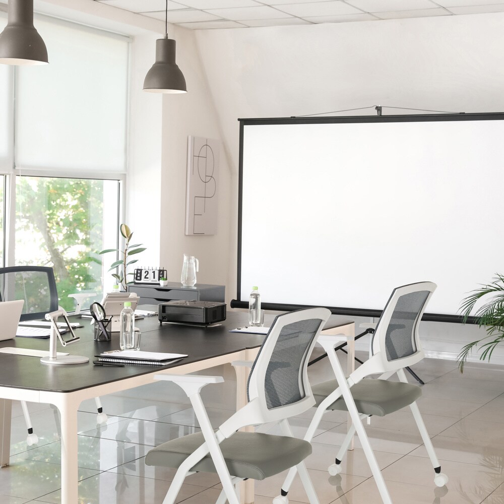 Klappstuhl PRIORITY II W PU Kunstleder/Netzstoff mit Armlehnen hjh OFFICE