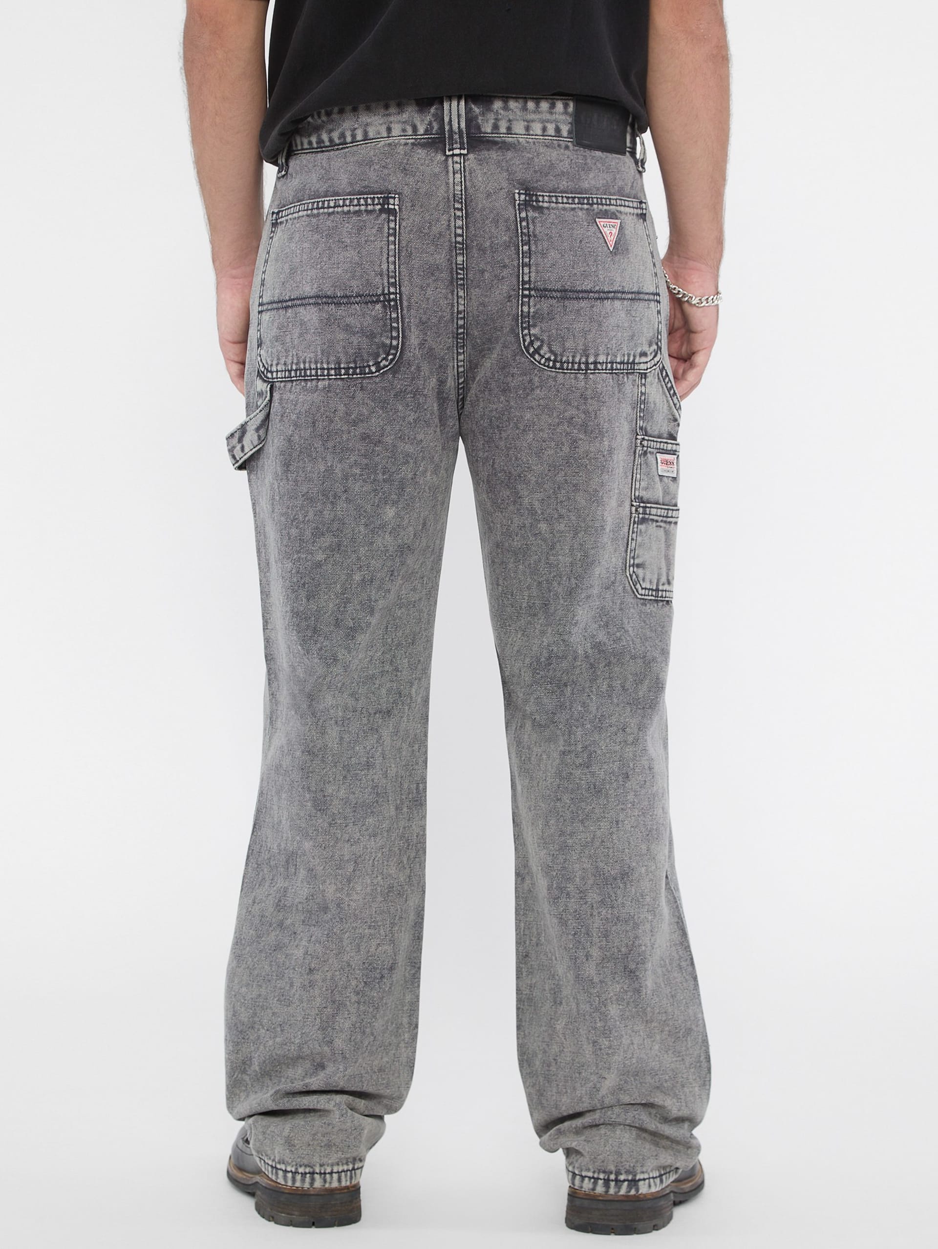 Calças de carpinteiro de lona GUESS Originals