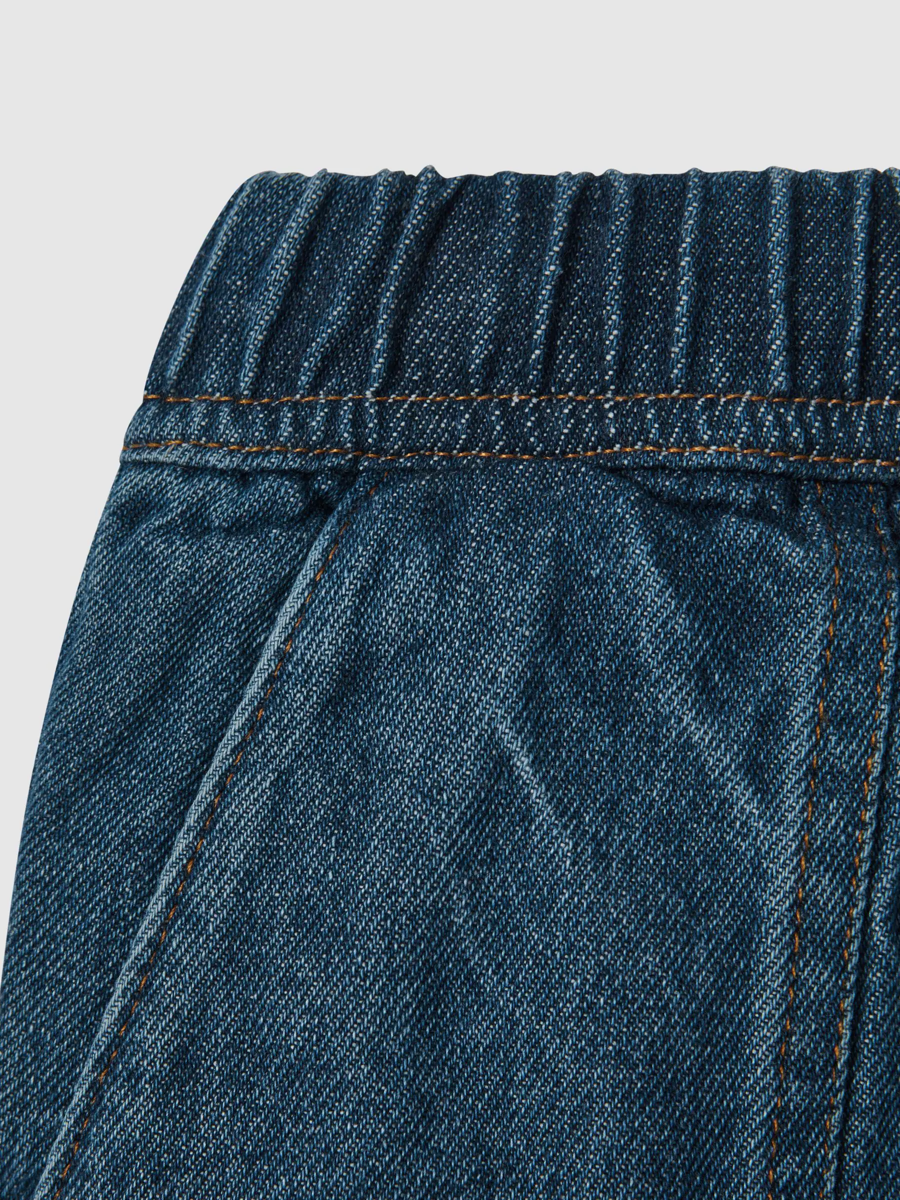 Reiss Marloe denim short met trekkoord