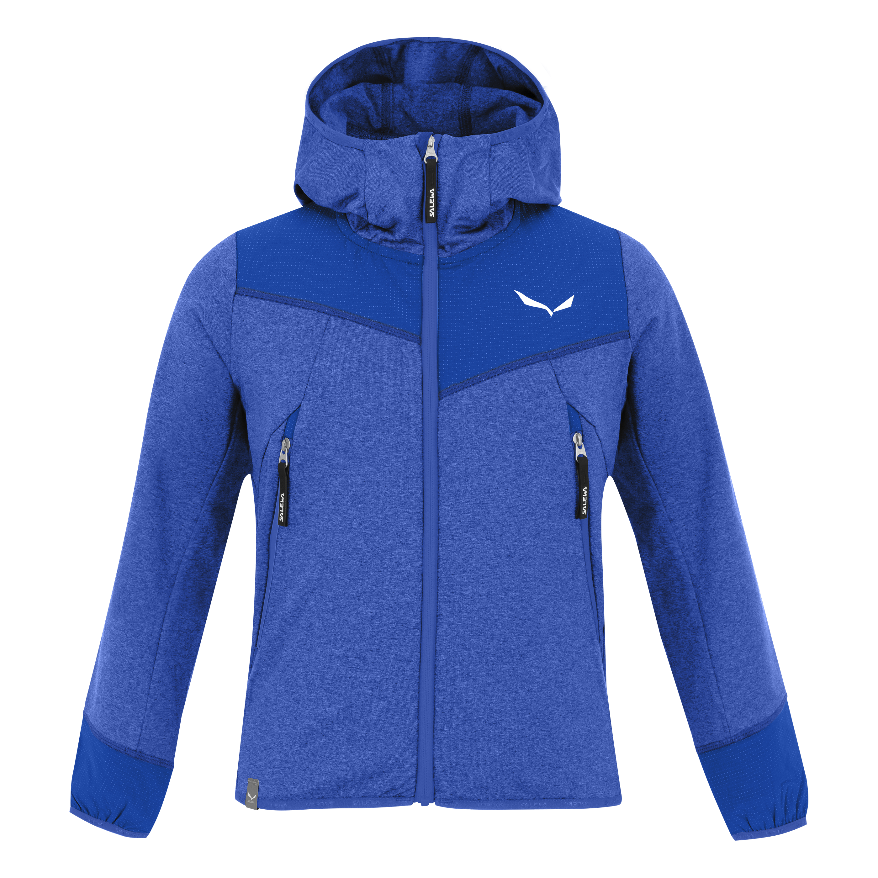 Agner Melange Polarlite Full Zip Kinder Kapuzenjacke