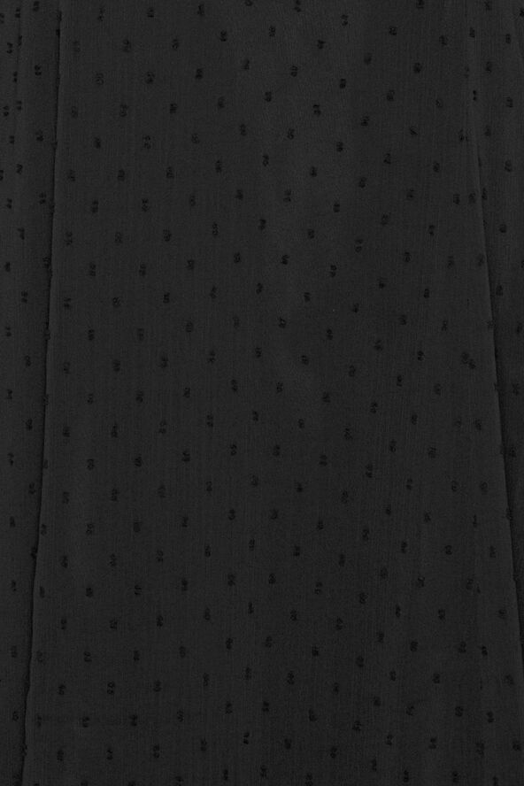 ROTATE Birger Christensen FRILLED LS MIDI DRESS Black