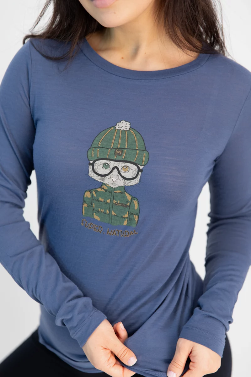 super.natural Snowcat Damen Longsleeve