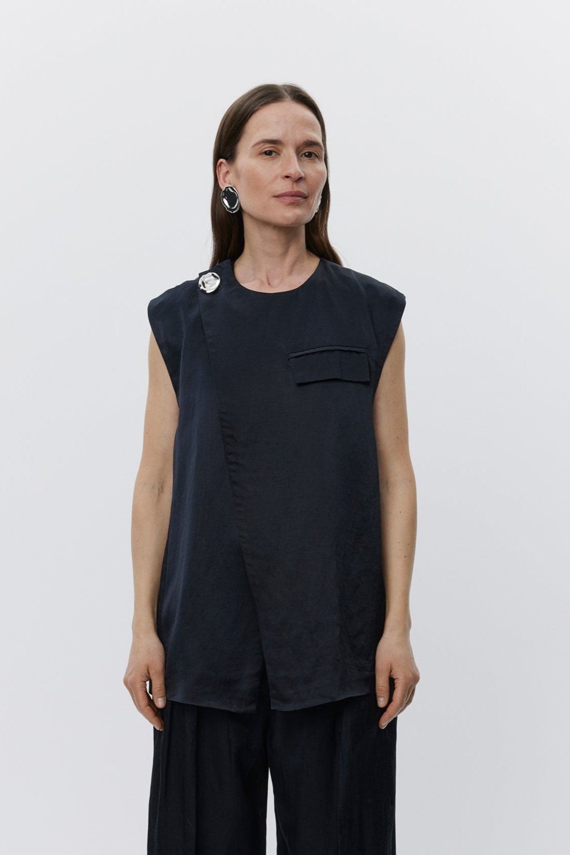 DAY Birger et Mikkelsen  Marlin High Shine vest - sort