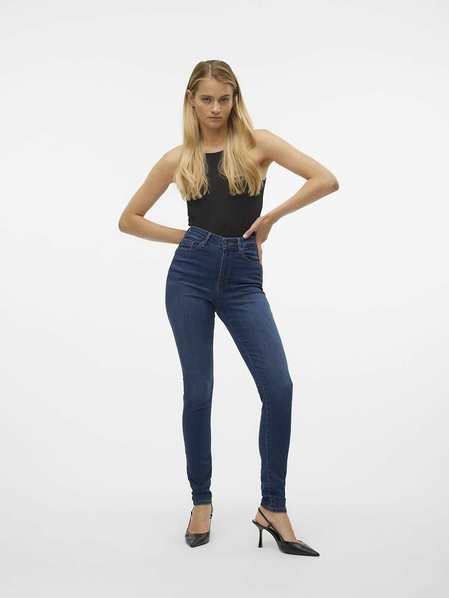 VERO MODA<br>Calça jeans skinny, cintura alta