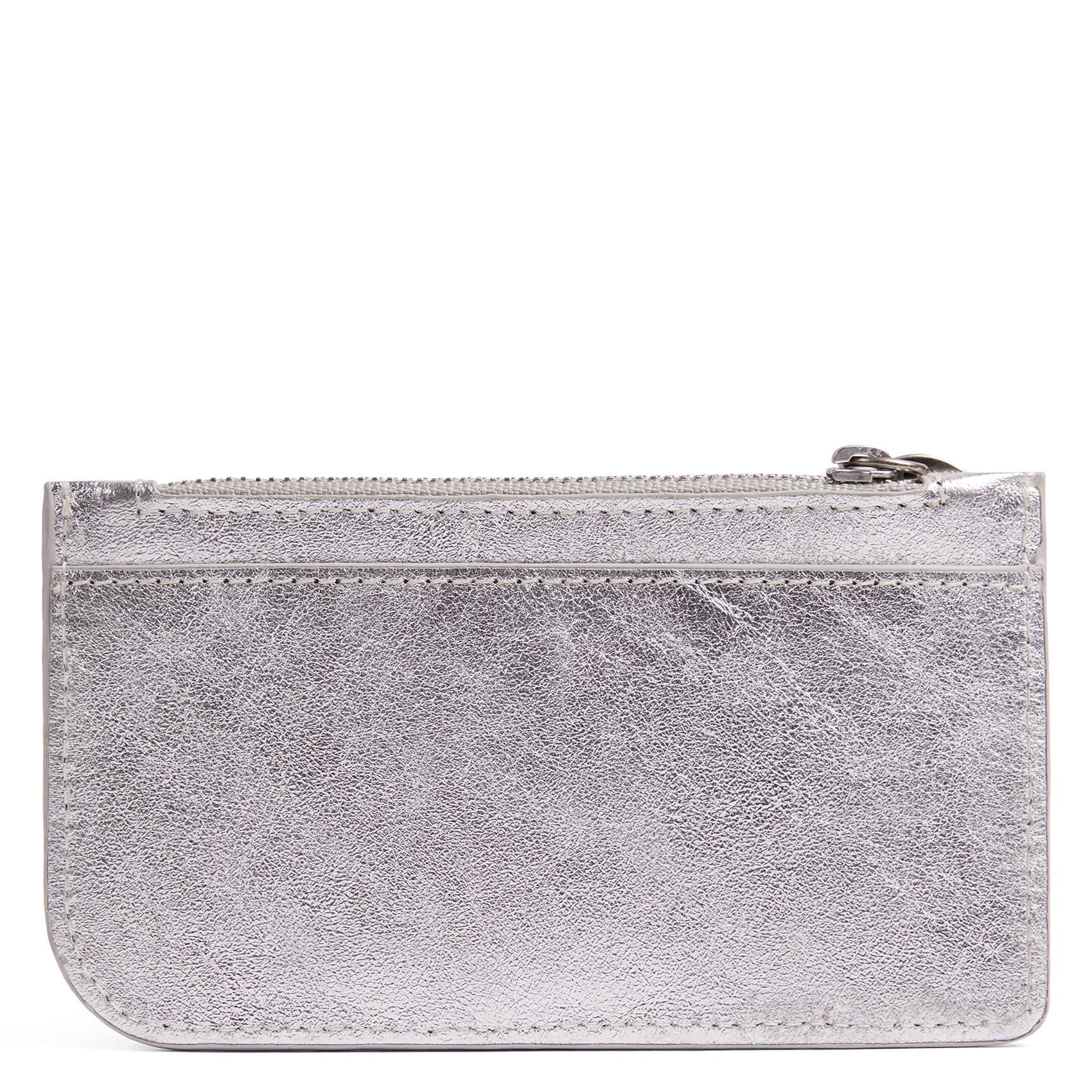 ALIX - Porte-cartes zippé en cuir | Gris