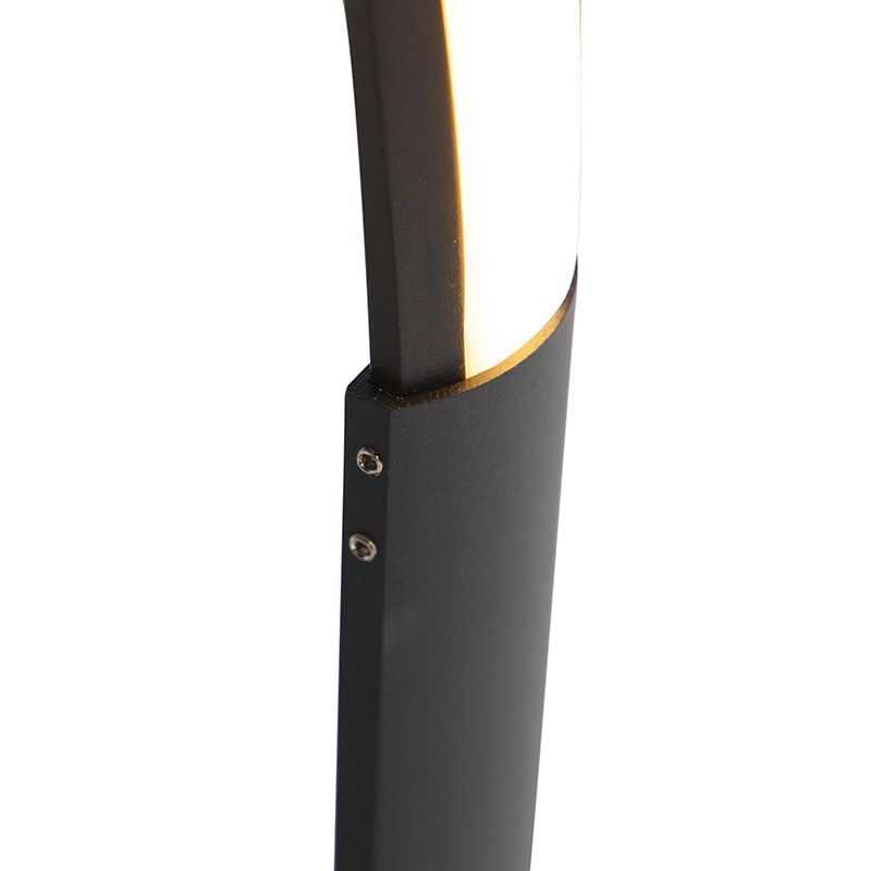 Design vloerlamp zwart incl. LED en dimmer - Twisted