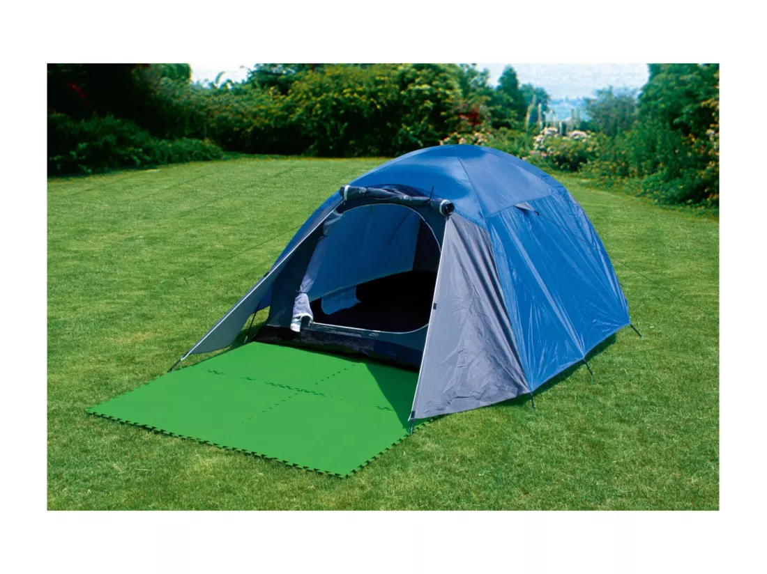 Lot de 9 Dalles de protection de sol en mousse vert 78 x 78 cm ép 4 mm (tapis de sol pour piscine hors sol ou spa