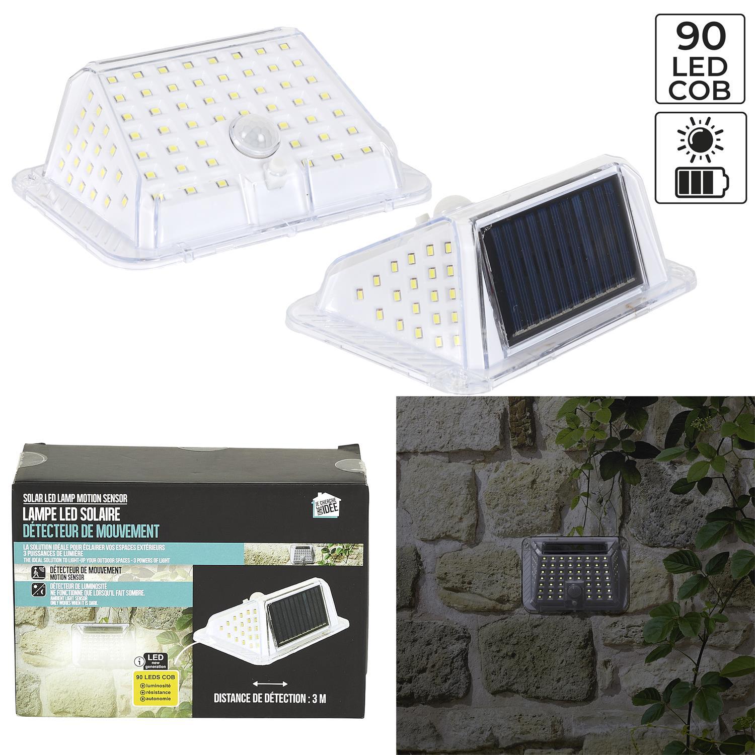 LUMINAIRE SOLAIRE 90 LEDS COB