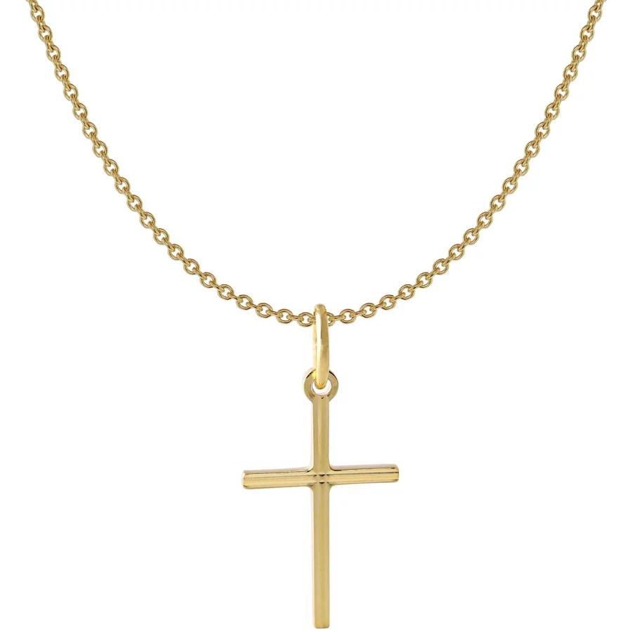 Acalee Kinder-Halskette mit Kreuz-Anhänger 333  8K Gold gold