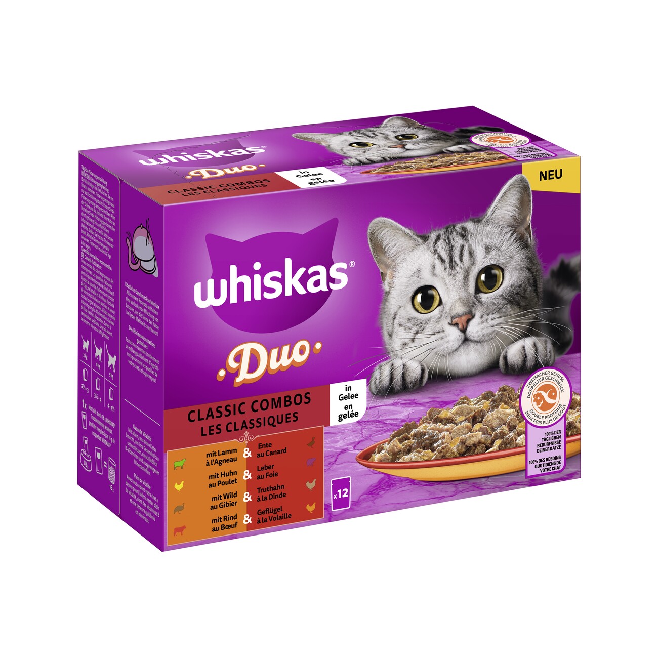 Whiskas Duo Multipack Classic Combos in Gelee 12 x 85g