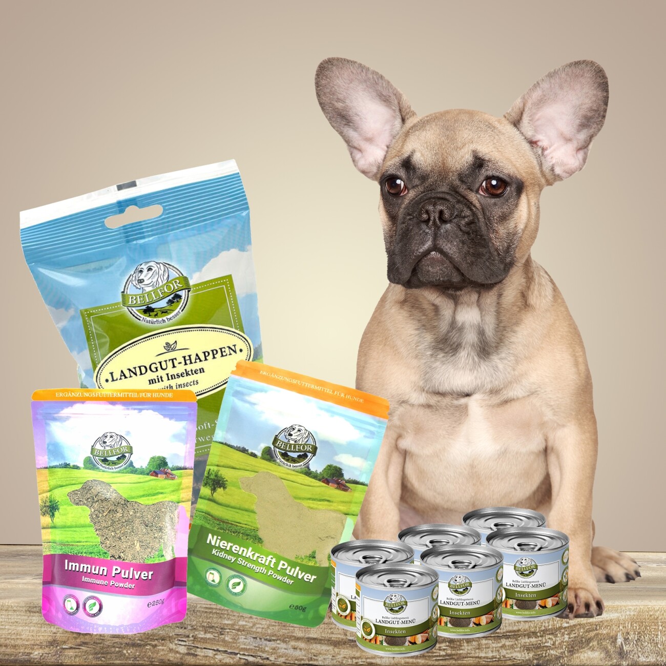 Bellfor Hypoallergenes Hundefutter Nass im Sparset für kleine Hunde 2,760 g