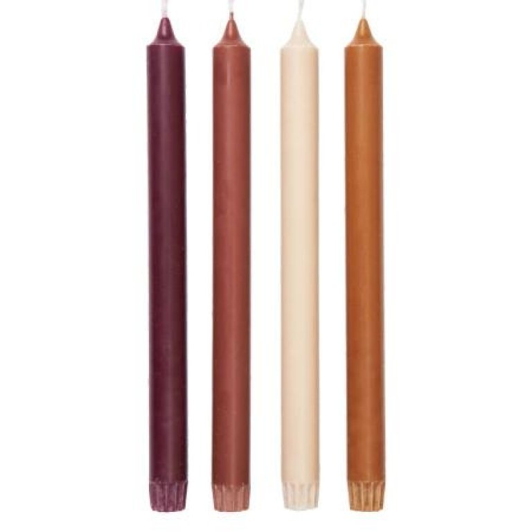 Ferm Living Pure kaarsen set van 4 Roseate Blend