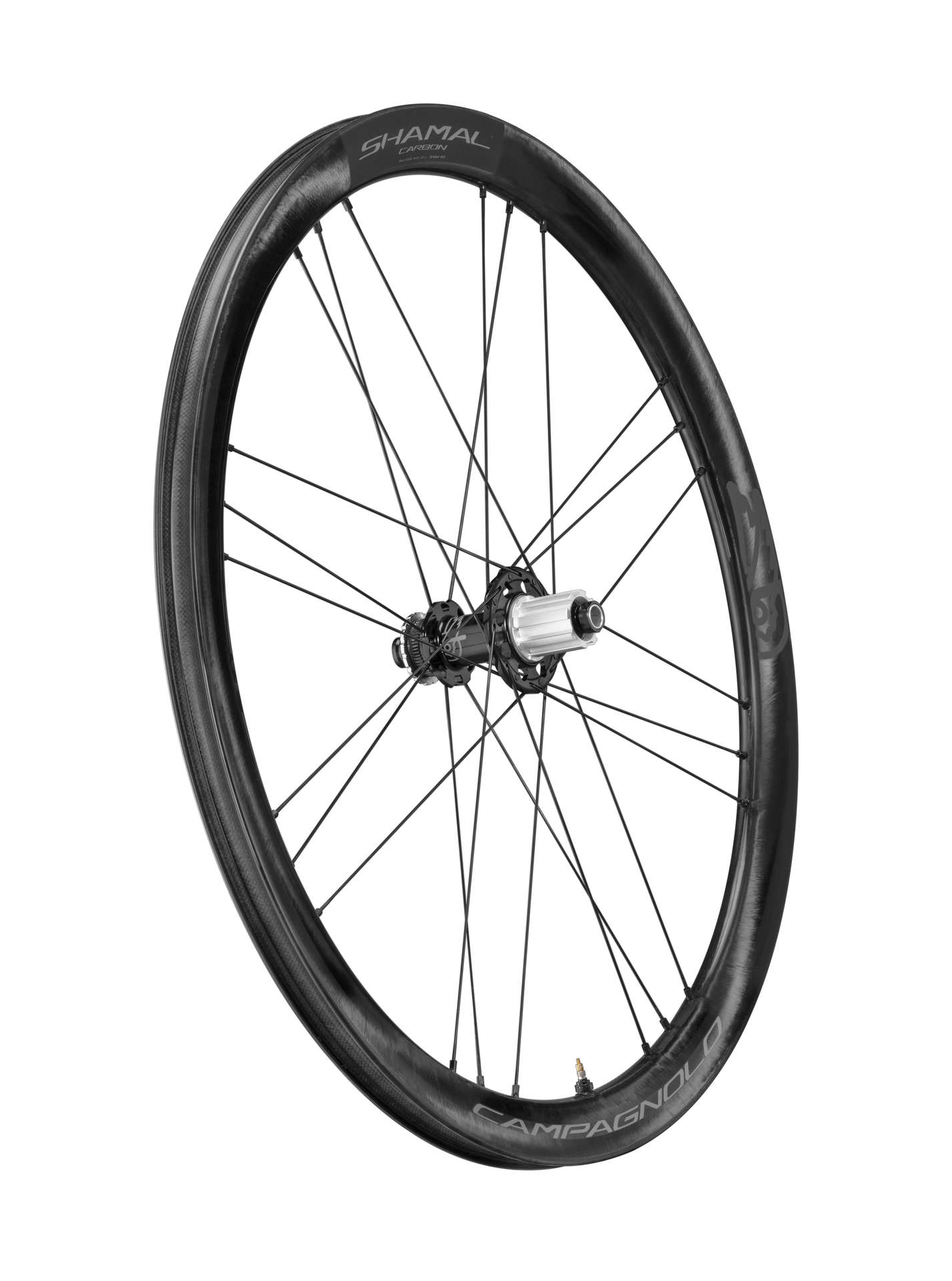 Campagnolo Shamal Carbon C21 Carbon Disc Race Wielset Zwart