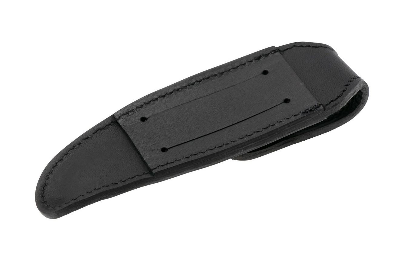 Forge de Laguiole Aubrac LAA2N Black, lederen riemfoedraal voor 11 cm zakmessen