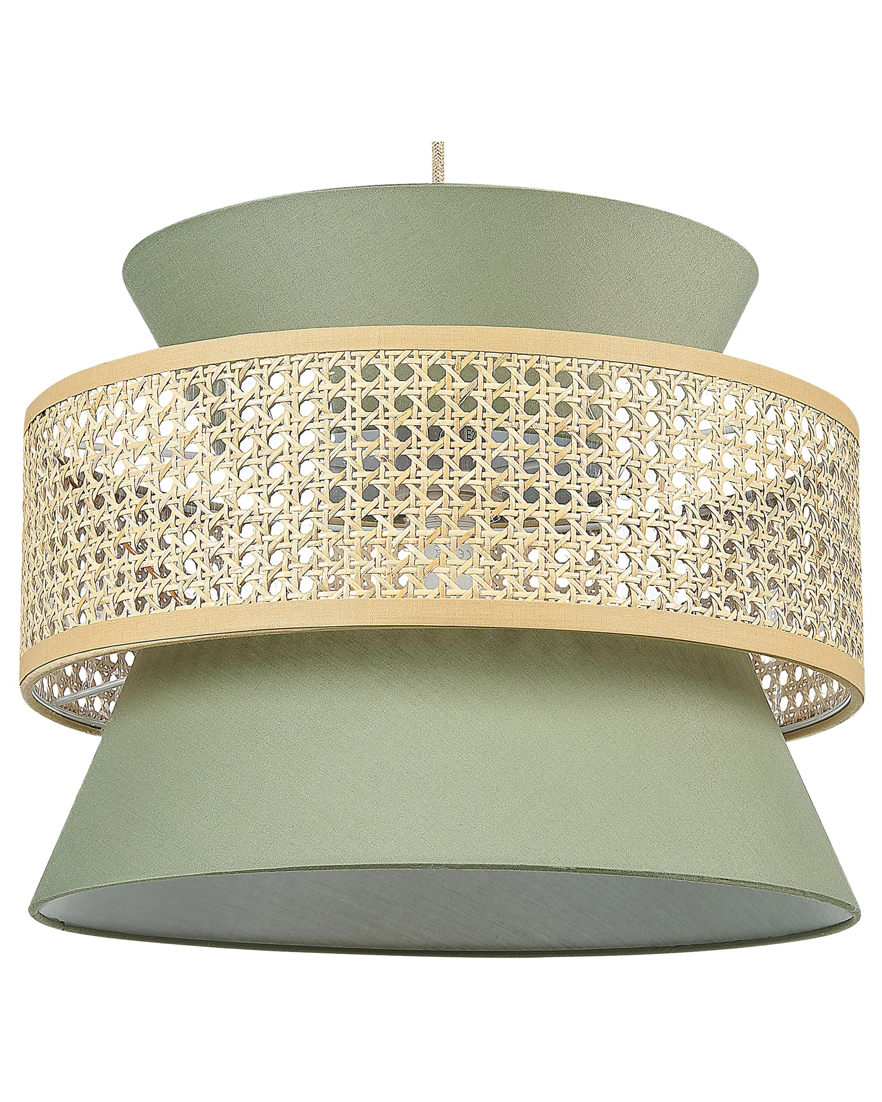 Hanglamp LUYANO Rotan Lichtgroen