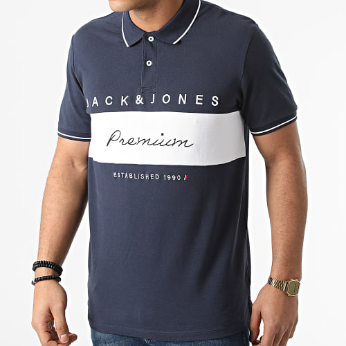 Polo Manches Courtes Bladuo Bleu Marine