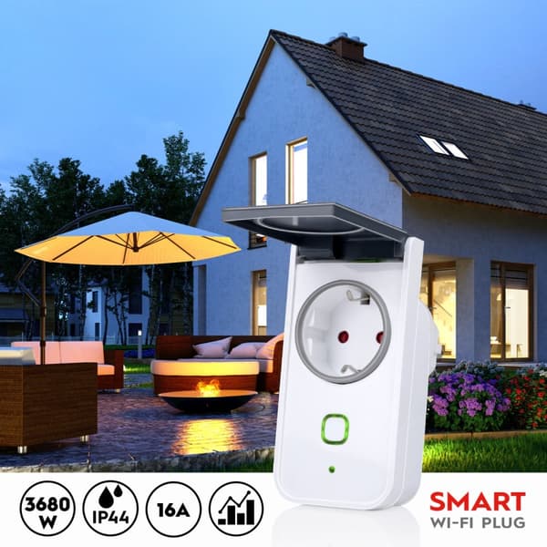 Alpina WiFi Outdoor Smart Plug 3680W + energimåling