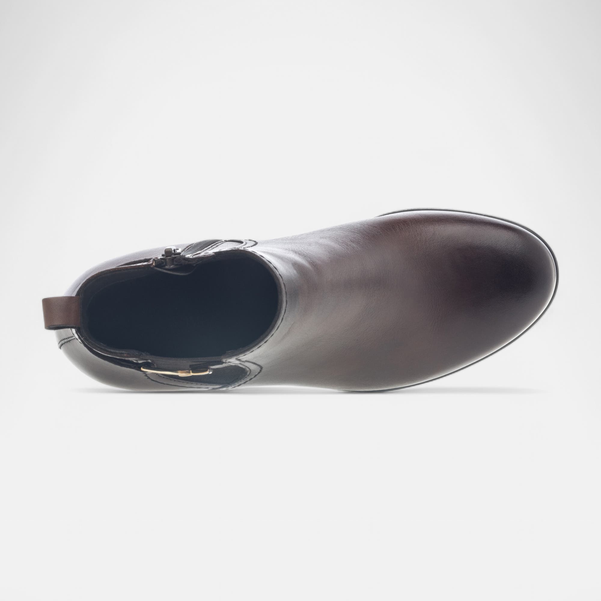 Bottines à talon Femme en cuir marron