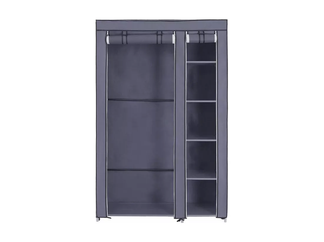 Armoire de rangement penderie grise 110 x 45 x 175 cm 12_0002298