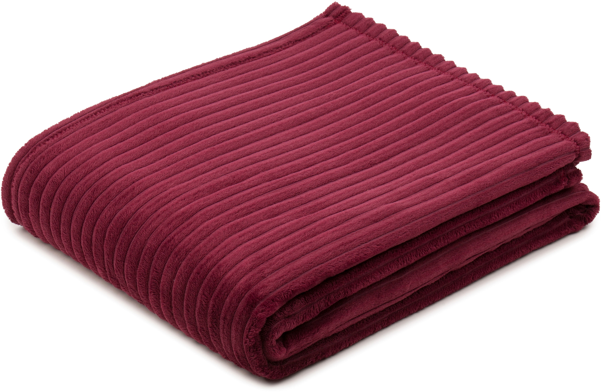 Gözze Wohndecke »Feincord Kuscheldecke« flauschig weich und wohlig warm