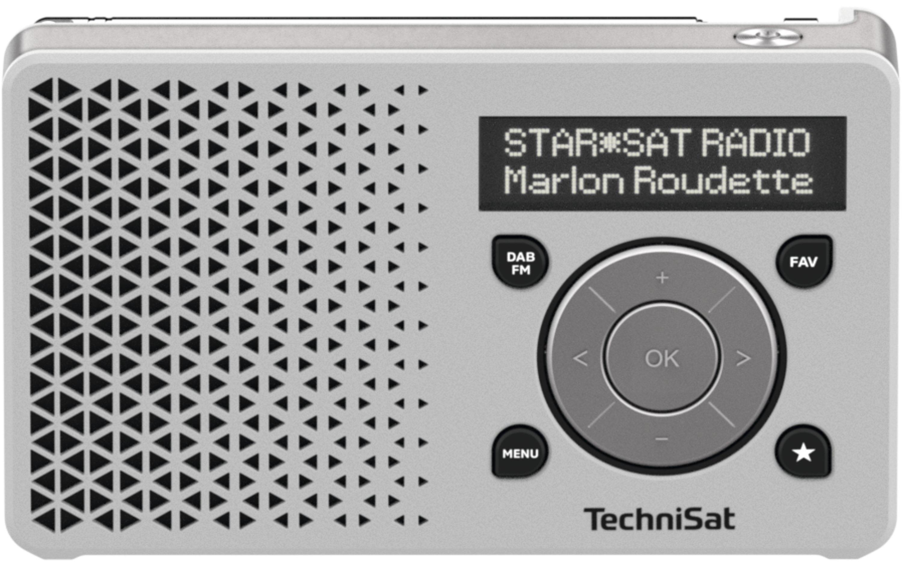 DigitRadio 1 SilberPortables DAB+/UKW-Radio mit integriertem Akku
