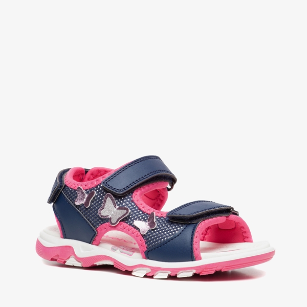 Blue Box meisjes sandalen met vlinder blauw