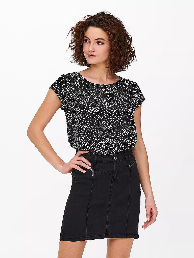 ONLY T-Shirt  ONLVIC  schwarz