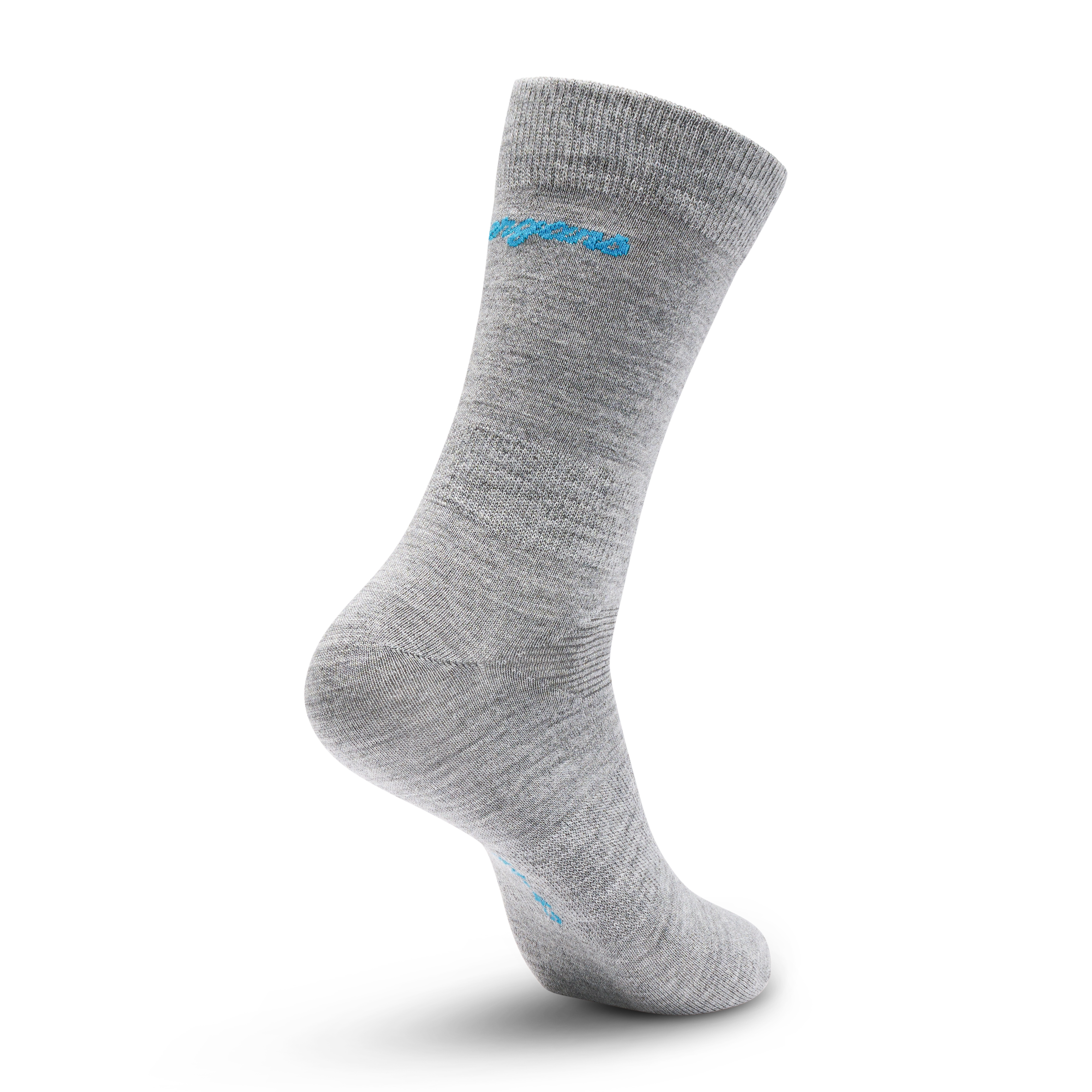 Allround Light Merino Sock Solid Grey / Aqua Lagoon