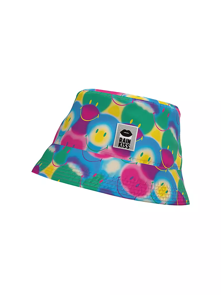 RAINKISS Regen Fischerhut - Bucket Hat Rainbow Smile bunt