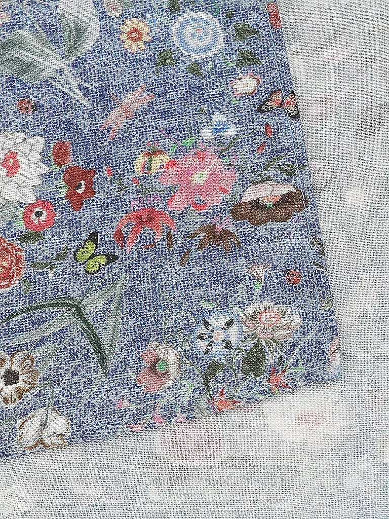 SEIDENFALTER Stecktuch PRINCE BOWTIE blau