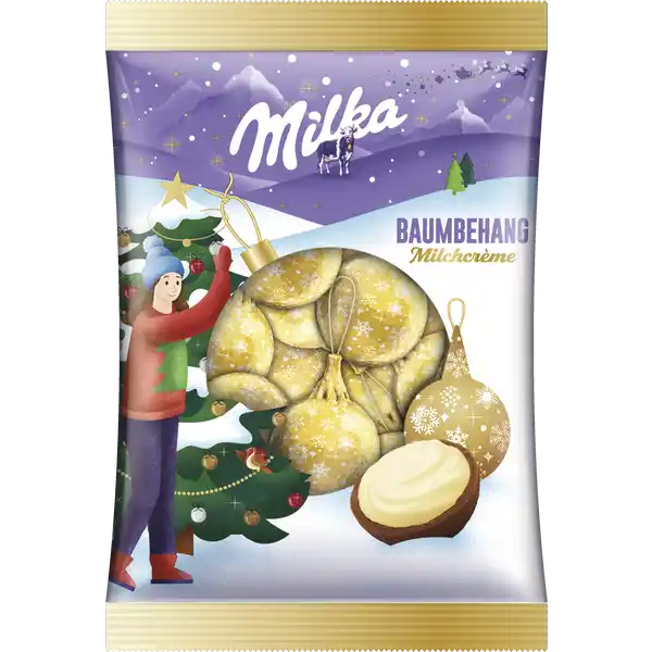 Christbaum Kugeln Milchcrème