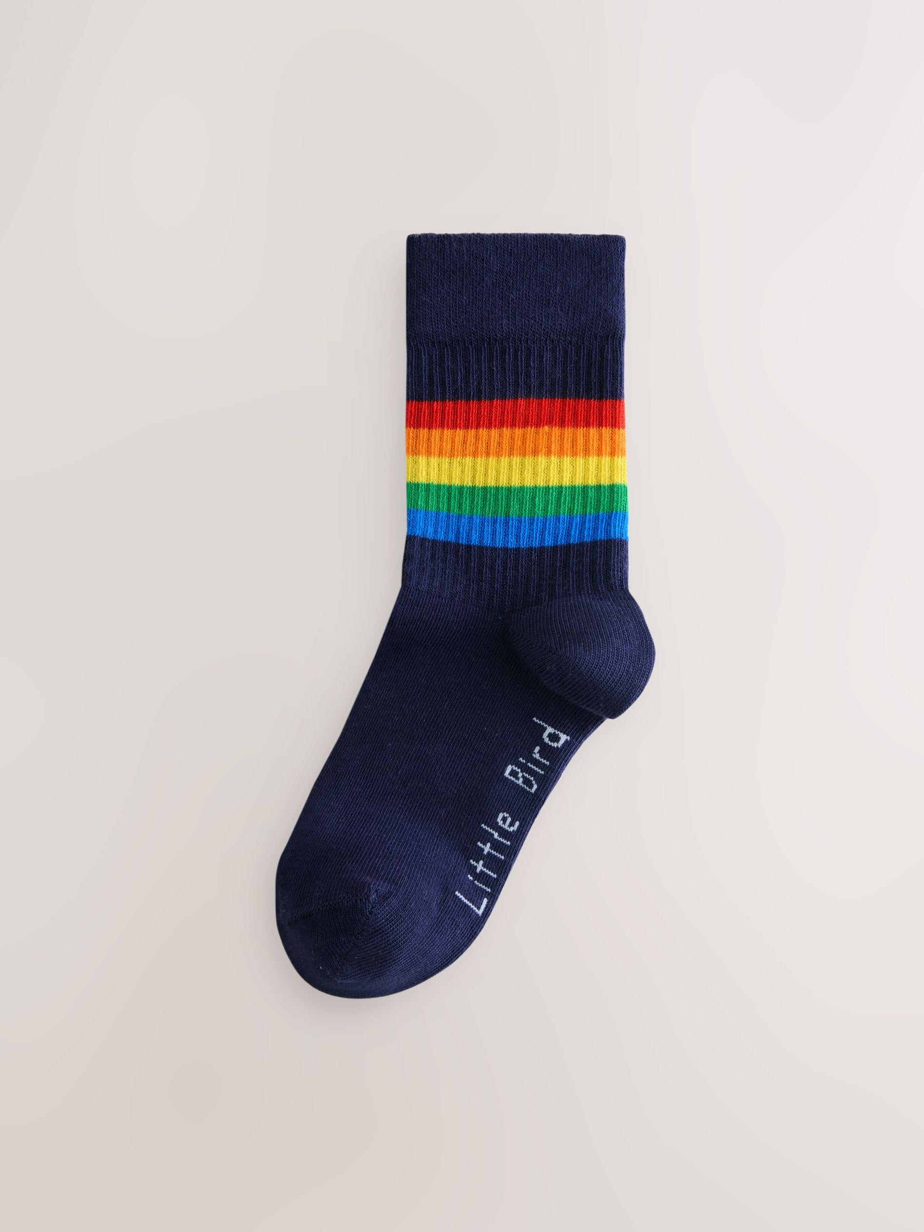 Felle regenboogkleuren - Little Bird by Jools Oliver Striped Tube Socks 6 Pack
