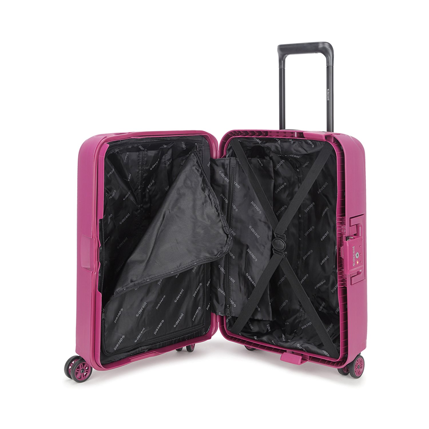 Decent Axiss-Fix 4 Wiel Cabin Trolley 55 lavendel