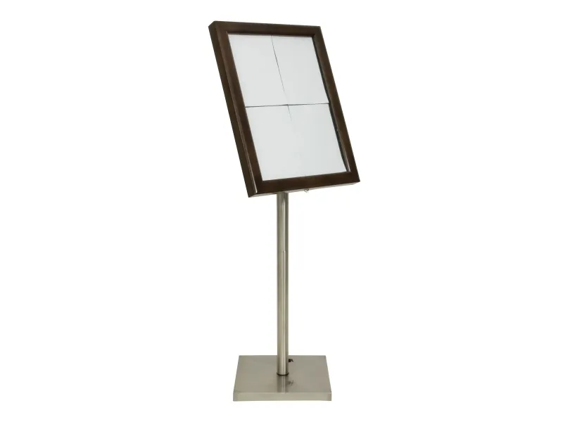 Securit® CLASSIC informationsdisplay i mørkebrun