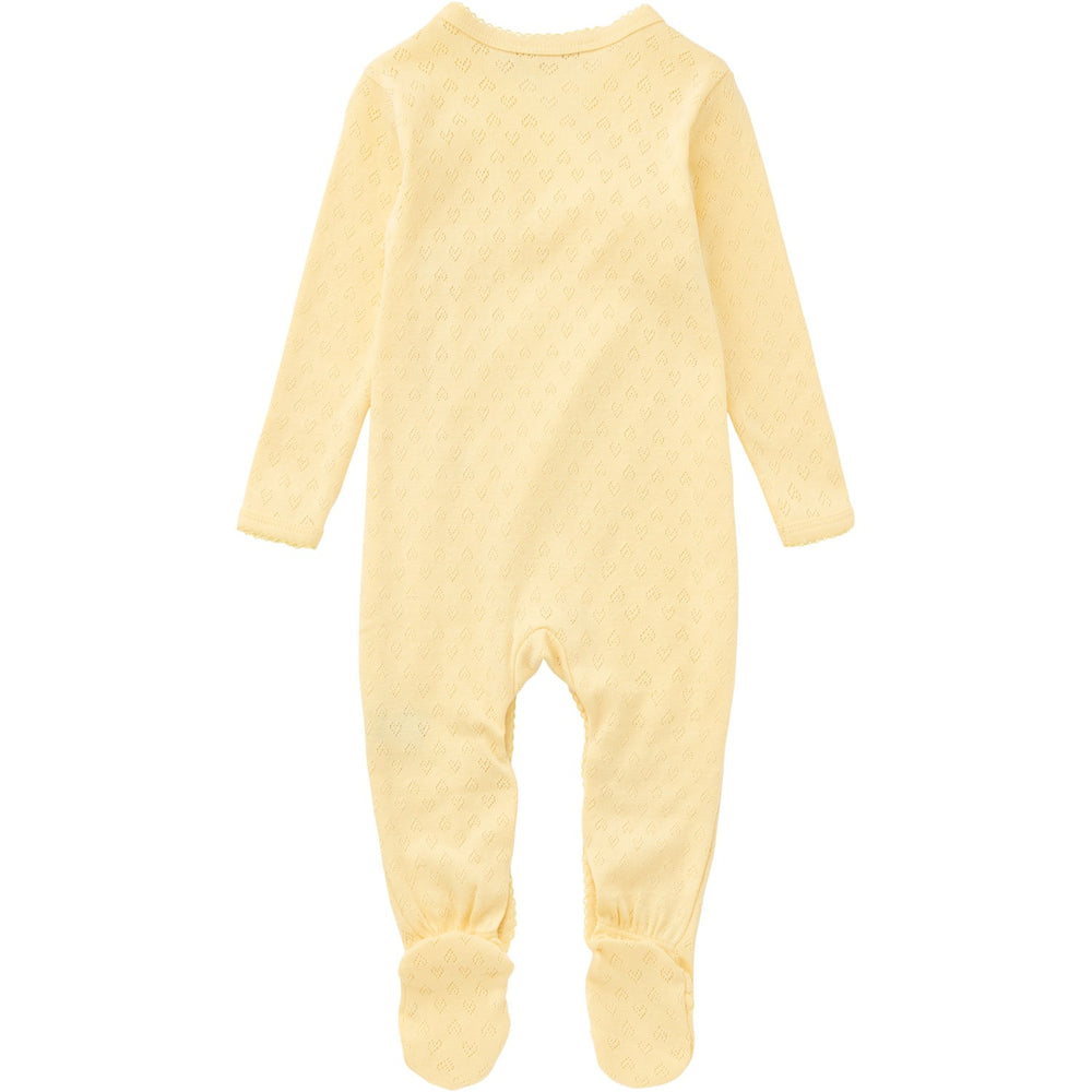 Køb COPENHAGEN COLORS Pale Yellow Pointelle Cross-Over Full Body