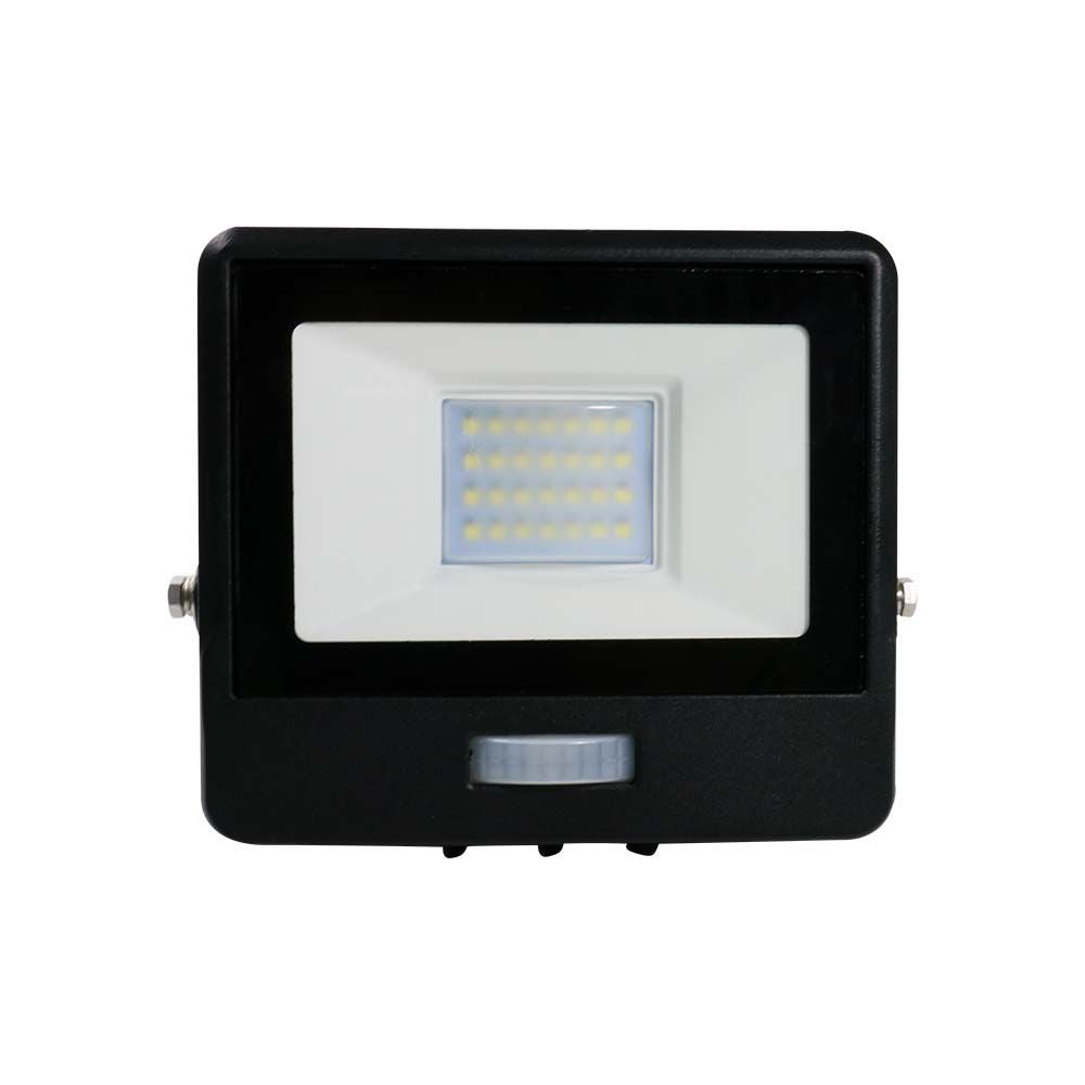 V-TAC VT-128S-B - LED-schijnwerper met PIR-sensor - Zwart - Samsung - IP65 - 20W - 1510