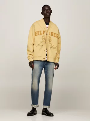 Cardigã Crest Relaxed Fit com Decote em V