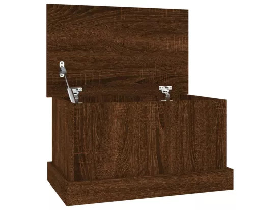 Boîte de rangement chêne marron 50x30x28 cm bois d'ingénierie