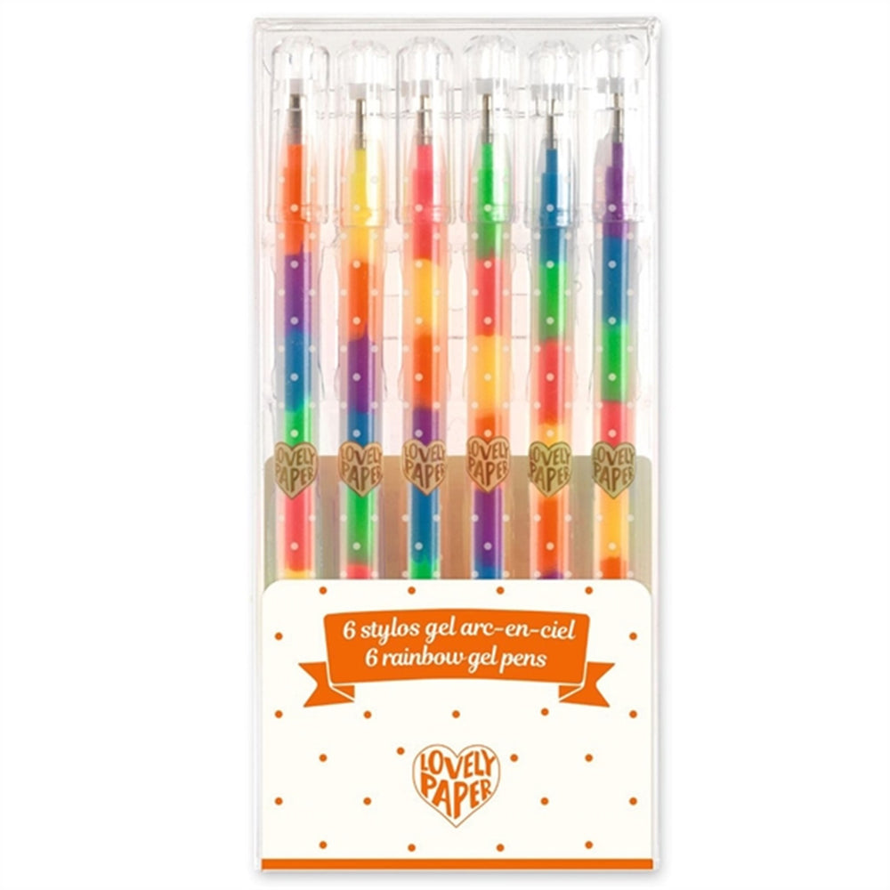 Køb Djeco Lovely Paper Rainbow Gel Pens