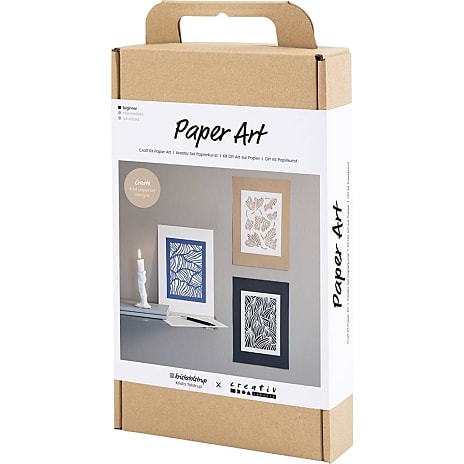 Creotime DIY kit papirkunst off white - billeder