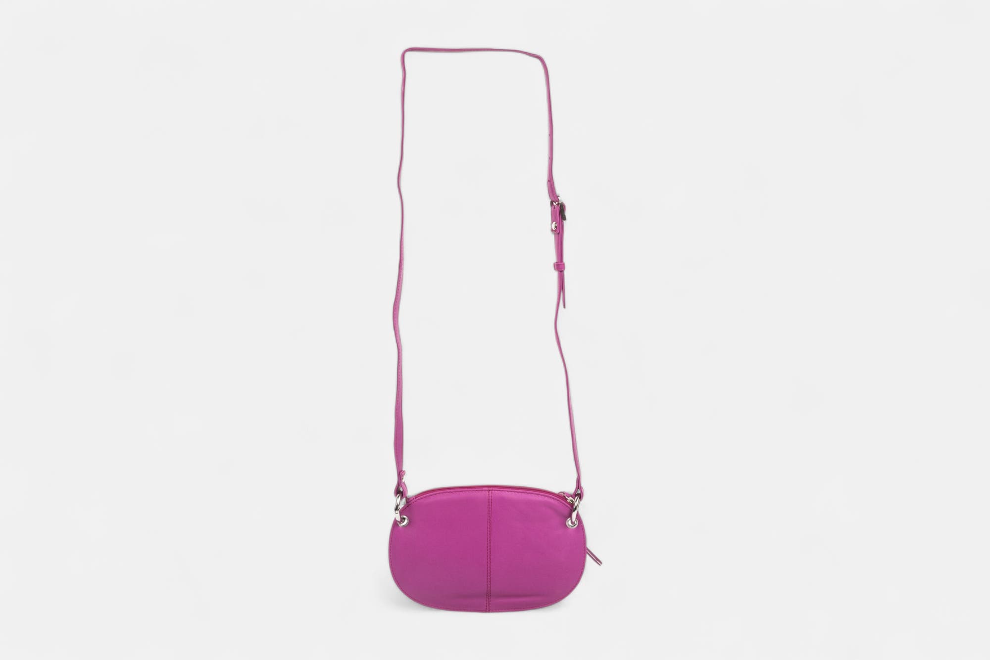 Sac bandoulière en cuir rose