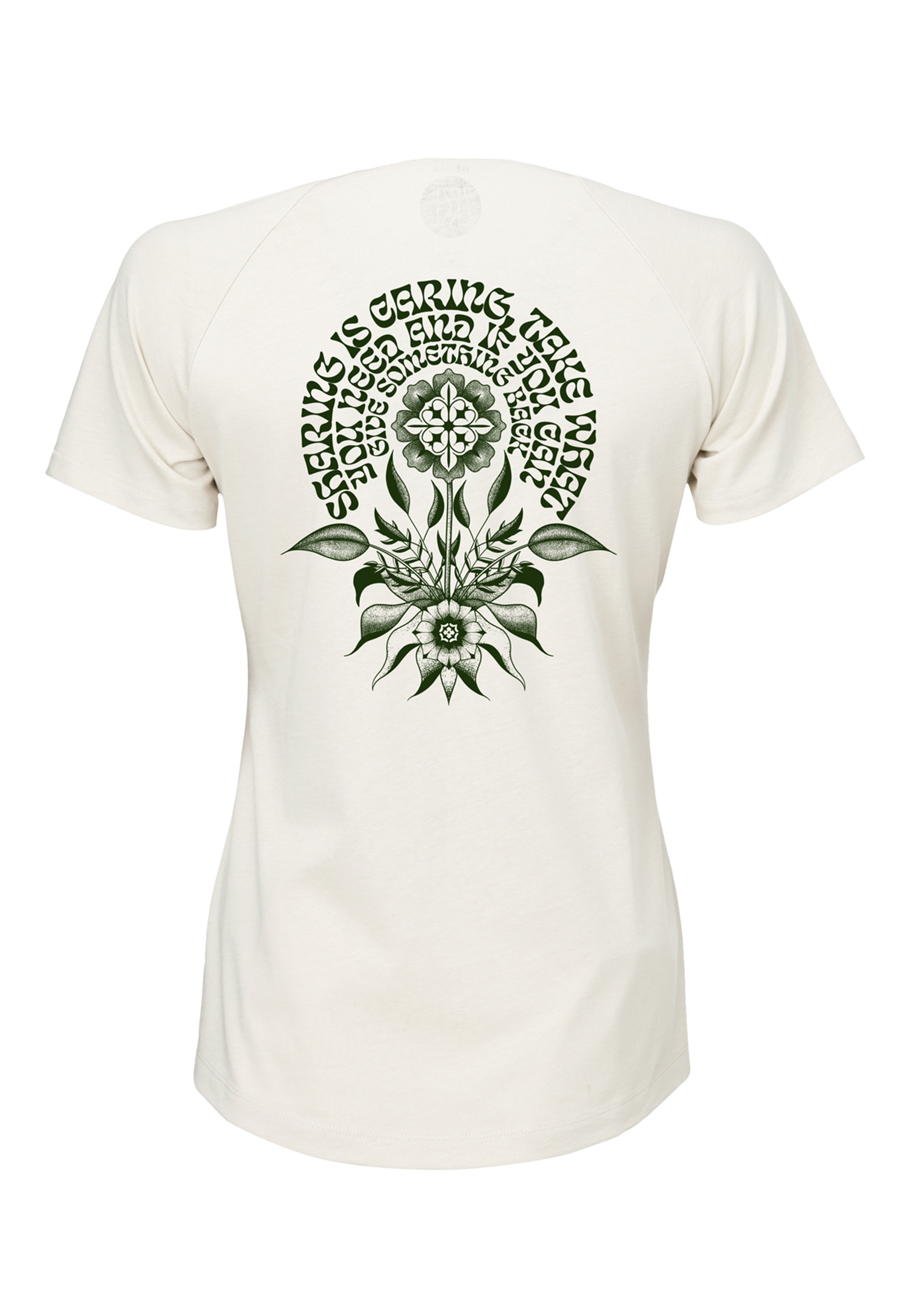 WE ARE ZRCL Damen Raglan T-Shirt Floral Natural