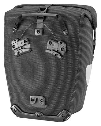 Sacoche de Porte-Bagages Ortlieb Back-Roller High Visibility Quick-Lock3.1 20L Noir Réfléchissant