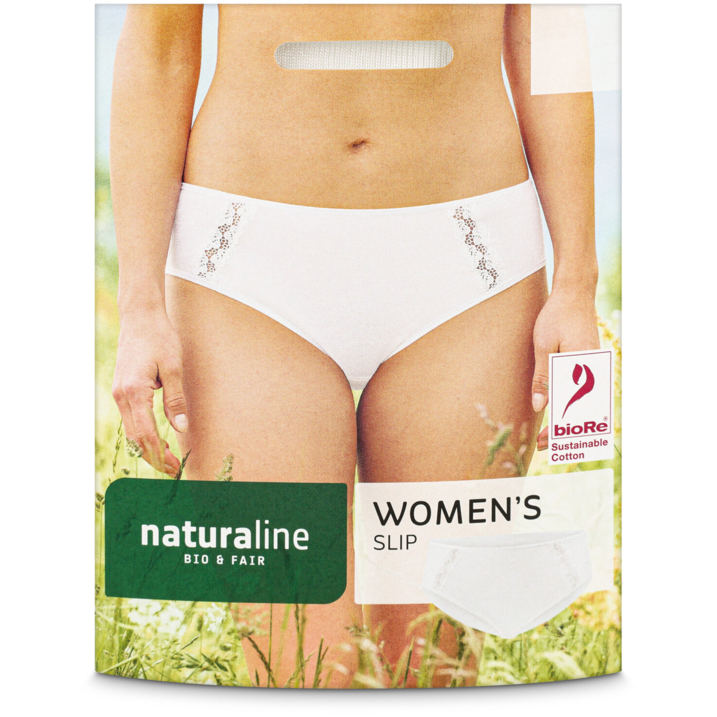 Naturaline Textil Damen Slip weiss L