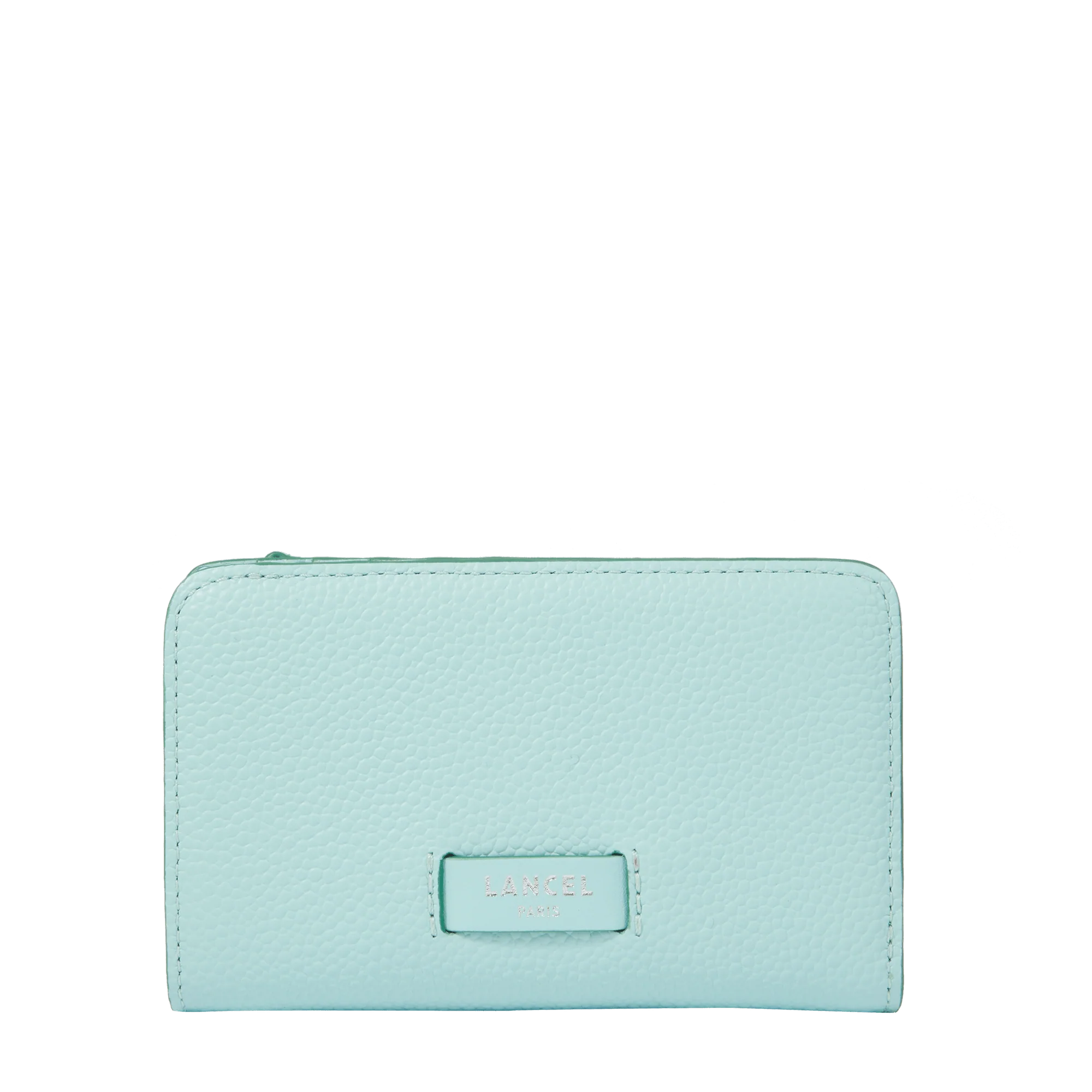 Zipped rectangular compact wallet Ninon de Lancel-Menthe/Emeraude